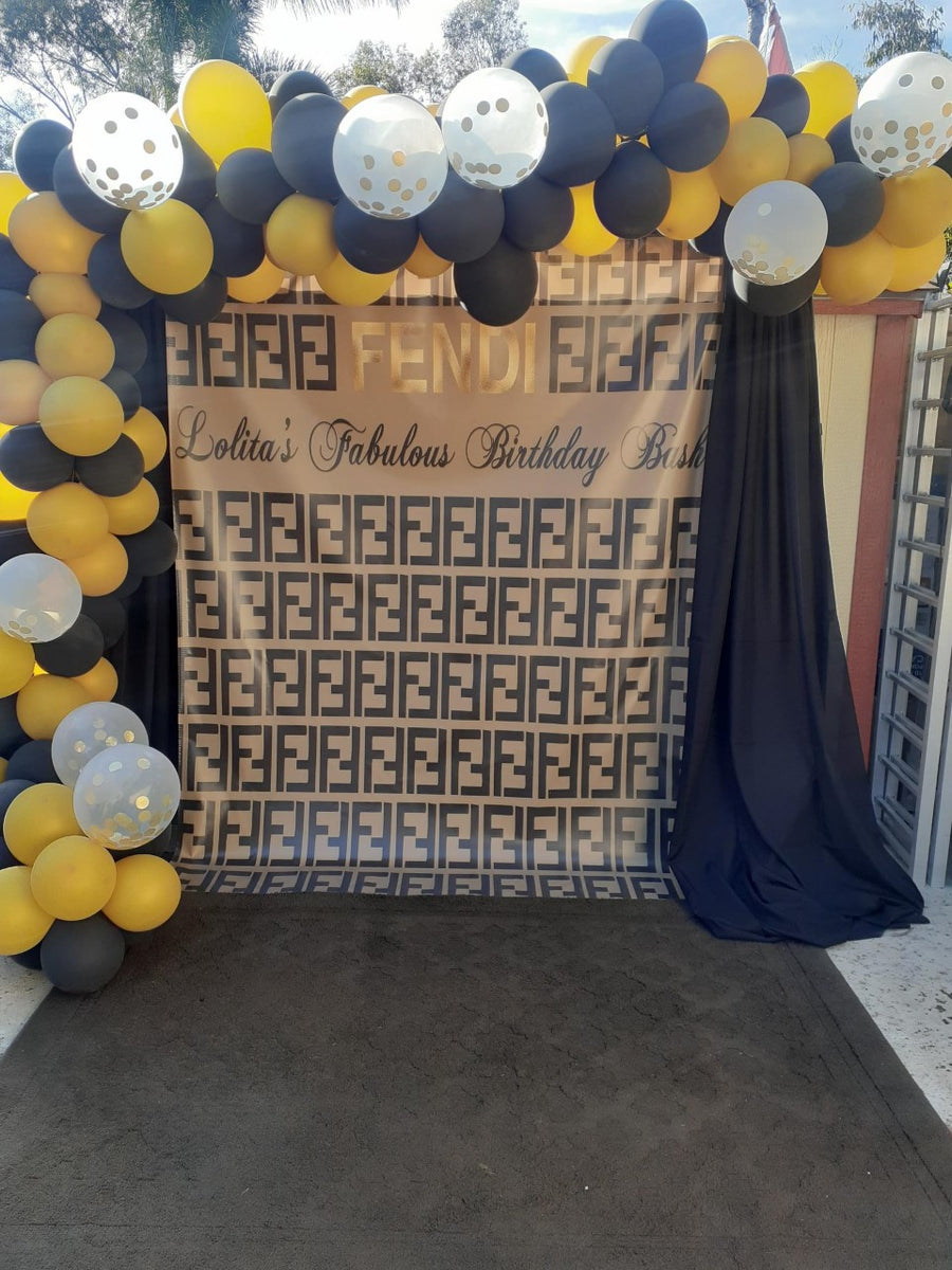 Fendi Inspired Backdrop Step Repeat Designed Printed Shipped Banners by Roz