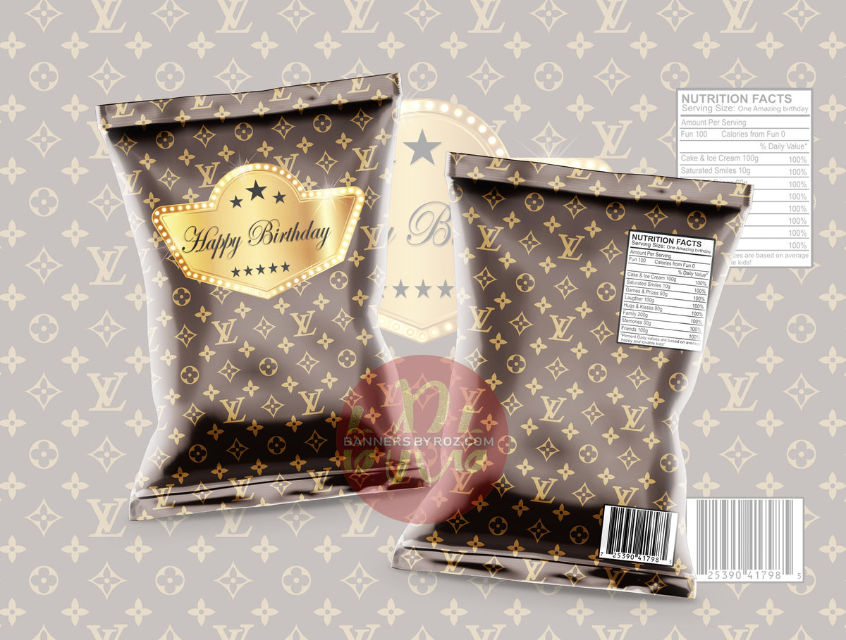 Louis V Inspired Chip Bag - Digital File – Banners by Roz