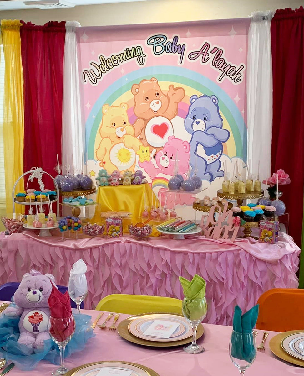  The Care Bears Birthday Banner Personalized Party Backdrop :  Handmade Products