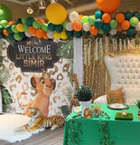 Lion King Safari Backdrop for Baby Shower, Birthday Party Personalized - Printed & Shipped!