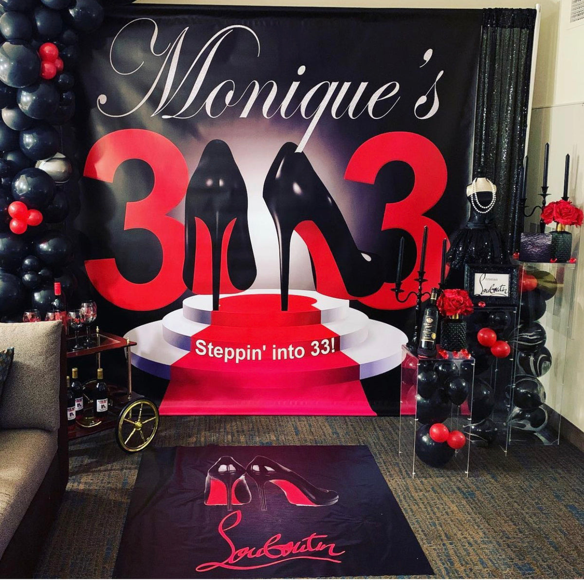 Banners by Roz - My customer celebrated her #50thbirthdayparty in style  with a custom 10'x8' #LV backdrop 🌟 📸 Customer photo Shop with me at  BannersbyRoz.com • • • #louisvuitton #stepandrepeatbackdrops  #stepandrepea