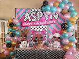 LOL Surprise Birthday Backdrop Personalized Step & Repeat - Designed, Printed & Shipped!