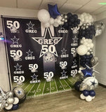Dallas Cowboys Backdrop Personalized Step & Repeat - Designed, Printed & Shipped!