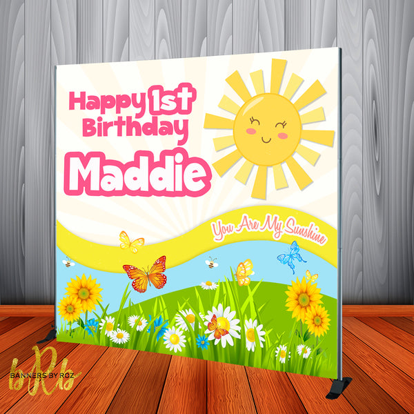You are my Sunshine Backdrop Personalized Step & Repeat - Designed, Printed & Shipped!