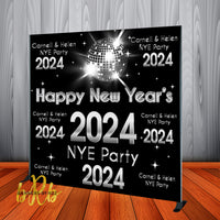 New Year's Eve Party 2024 Backdrop Personalized Step & Repeat - Designed, Printed & Shipped!