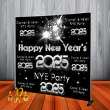 New Year's Eve Party 2025 Backdrop Personalized Step & Repeat - Designed, Printed & Shipped!