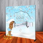 Winter Wonderland Blue Backdrop Personalized - Designed, Printed & Shipped!