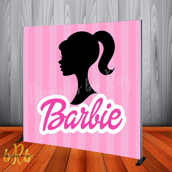 Barbie Backdrop Personalized Step & Repeat - Designed, Printed & Shipped!