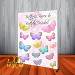 Butterfly Kisses Backdrop - Step & Repeat - Designed, Printed & Shipped!
