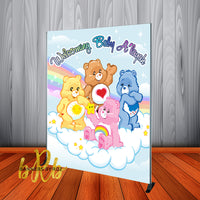 Care Bears Backdrop Personalized for Baby Shower or Birthdays - Designed, Printed & Shipped!