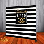 Chanel Inspired Backdrop - Step & Repeat - Designed, Printed & Shipped!
