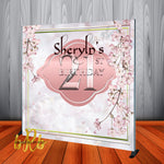 Japanese Cherry Blossom Backdrop - Step & Repeat - Designed, Printed & Shipped!