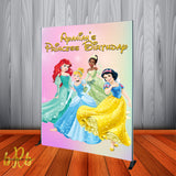 Disney Princess Party Backdrop Personalized Step & Repeat - Designed, Printed & Shipped!