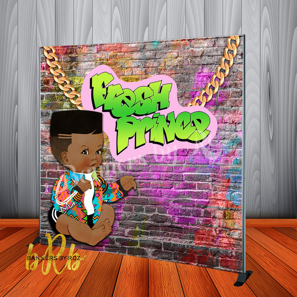 Fresh Prince Baby Shower, Birthday Backdrop Personalized - Designed, Printed & Shipped!