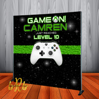 Game On Video Game theme Birthday Backdrop Personalized - Designed, Printed & Shipped!