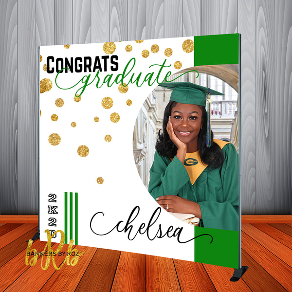 Grade R Graduation Backdrop Sign Graduation - Prom School Colors Photo Backdrop Personalized - Step & R ...