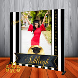 Graduation Photo Backdrop Personalized - Step & Repeat - Designed, Printed & Shipped!