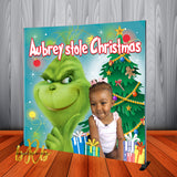 The Grinch that Stole Christmas - Photo Backdrop Personalized - Designed, Printed & Shipped!