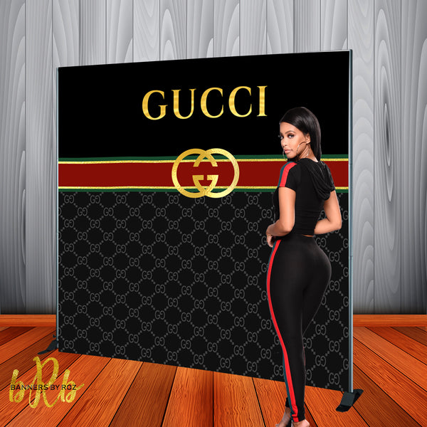 Gucci inspired Backdrop - Step & Repeat - Designed, Printed & Shipped!