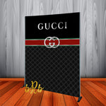 Gucci inspired Backdrop Silver - Step & Repeat - Designed, Printed & Shipped!