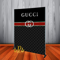 Gucci inspired Backdrop Silver - Step & Repeat - Designed, Printed & Shipped!