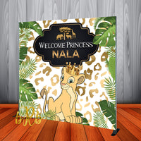 Lion King Nala - Safari Backdrop for 1st Birthday or Baby Shower Personalized - Printed & Shipped!