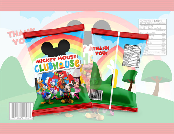 Mouse and Friends Chip Bag - Digital File