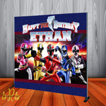 Power Rangers Ninja Steel Birthday Party  Backdrop Personalized Printed & Shipped!