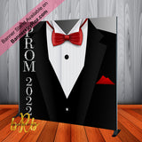 Tuxedo Prom Backdrop - Personalized - Step & Repeat - Designed, Printed & Shipped!