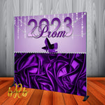 Prom backdrop Purple Bling - Step & Repeat - Designed, Printed & Shipped!
