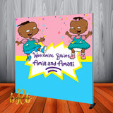 Rugrats Phil and Lil Backdrop Personalized - Designed, Printed & Shipped!