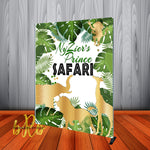Safari theme Backdrop for Baby Shower or Birthday Party Personalized - Designed, Printed & Shipped!