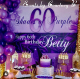 Shades of Purple theme backdrop - Step & Repeat - Designed, Printed & Shipped!
