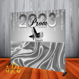 Silver Prom Bling backdrop - Step & Repeat - Designed, Printed & Shipped!