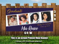 Personalized Graduation Photos Banner Heavyweight Vinyl - Designed, Printed & Shipped!