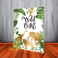 Wild One Birthday Party Backdrop Personalized Step & Repeat - Designed, Printed & Shipped!