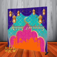 Arabian Moroccan Theme Backdrop for Birthday Party Printed & Shipped!