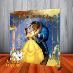 Beauty and the Beast Backdrop Personalized - Designed, Printed & Shipped!