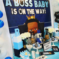 Boss Baby Blue Backdrop Africa American Personalized Printed & Shipped!