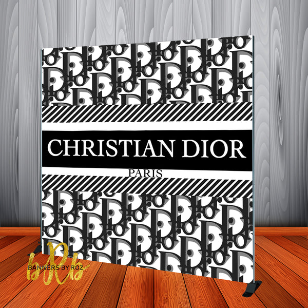 Christian Dior Inspired Backdrop - Step & Repeat - Designed, Printed & Shipped!