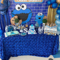 Cookie Monster Birthday Party  Backdrop Personalized Step & Repeat - Designed, Printed & Shipped!