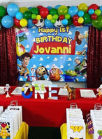 Toy Story Birthday Backdrop Personalized Step & Repeat - Designed, Printed & Shipped!