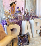 Royal Princess Lavender Baby Shower Backdrop Personalized - Designed, Printed & Shipped!