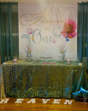 Bubble Guppies Mermaid 1st Birthday Backdrop Personalized - Designed, Printed & Shipped!
