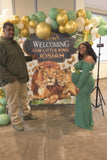 Safari theme Backdrop for Baby Shower or Birthday Party Personalized - Designed, Printed & Shipped!