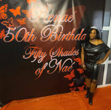Butterfly theme Backdrop - Step & Repeat - Designed, Printed & Shipped!