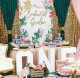Enchanted Garden Fairy Princess Party Backdrop - Designed, Printed & Shipped!