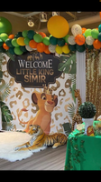 Lion King Safari Backdrop for Baby Shower, Birthday Party Personalized - Printed & Shipped!