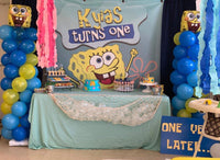 Sponge Bob Birthday Backdrop Personalized Step & Repeat - Designed, Printed & Shipped!