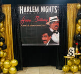 Harlem Nights Backdrop - Step & Repeat - Designed, Printed & Shipped!